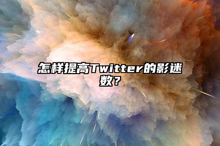 怎样提高Twitter的影迷数？